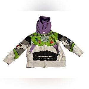 Disney Buzz Lightyear toddler zip up sweater size 4T